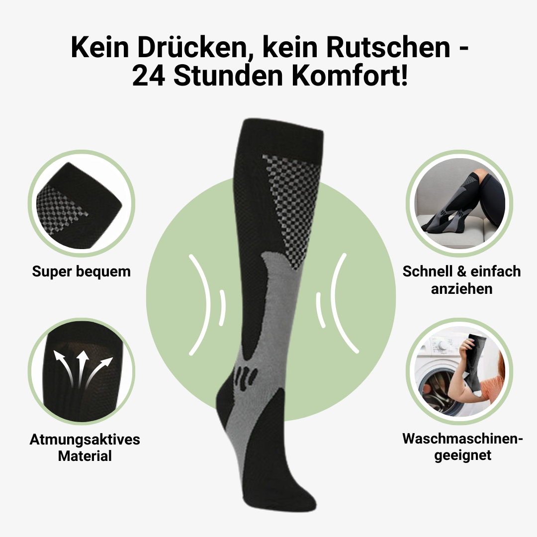 ORTHOLEG® Spezial Kompressionsstrümpfe für schmerzfreie Beine & Füße