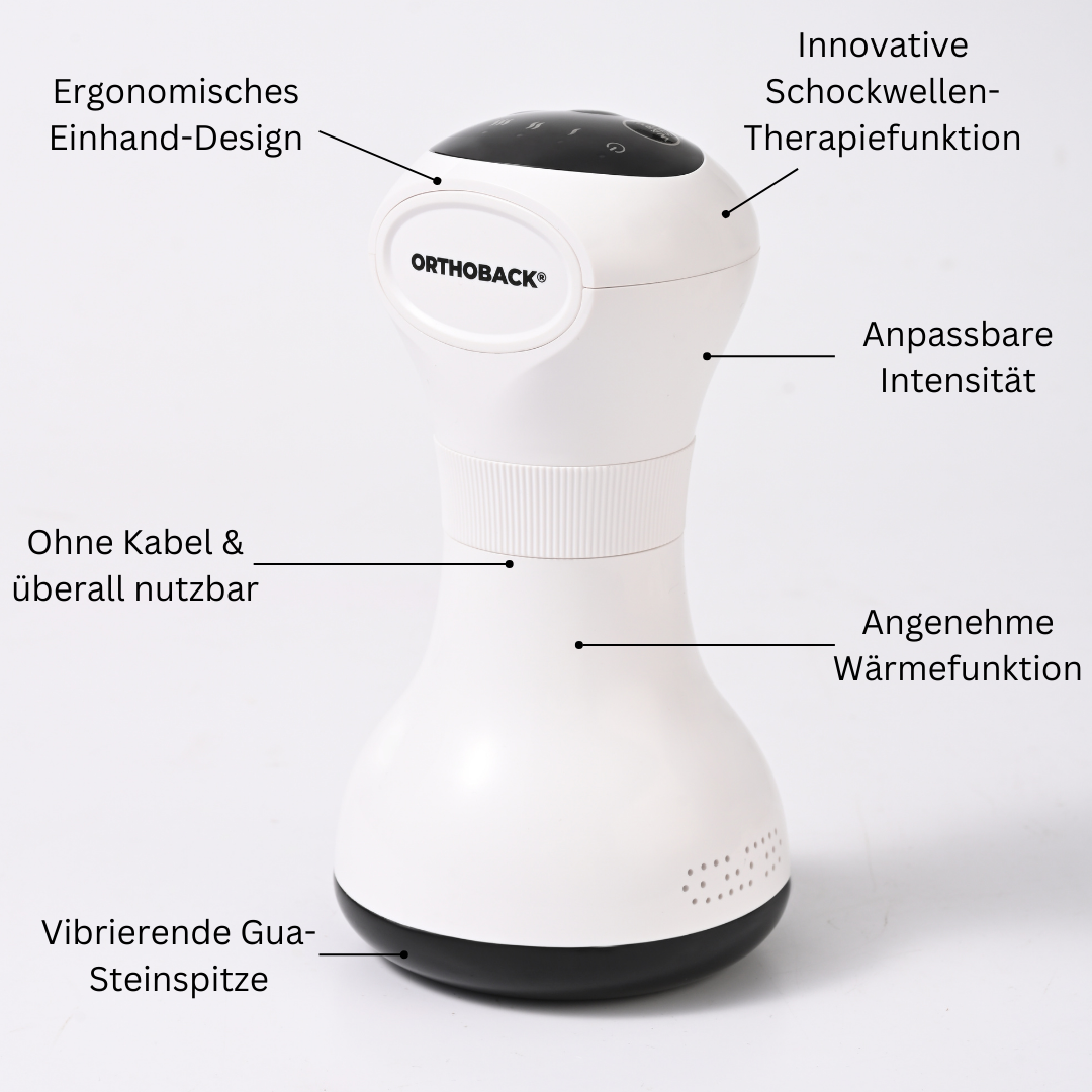 Vibracure Gua-Wave Schmerztherapiegerät – Effektive Linderung für Füße und Beine, überall und jederzeit