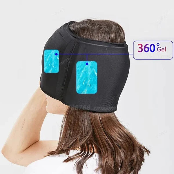 HeadRelief Pro™ - 360° Gel-Migräne-Eis-Kopfwickel