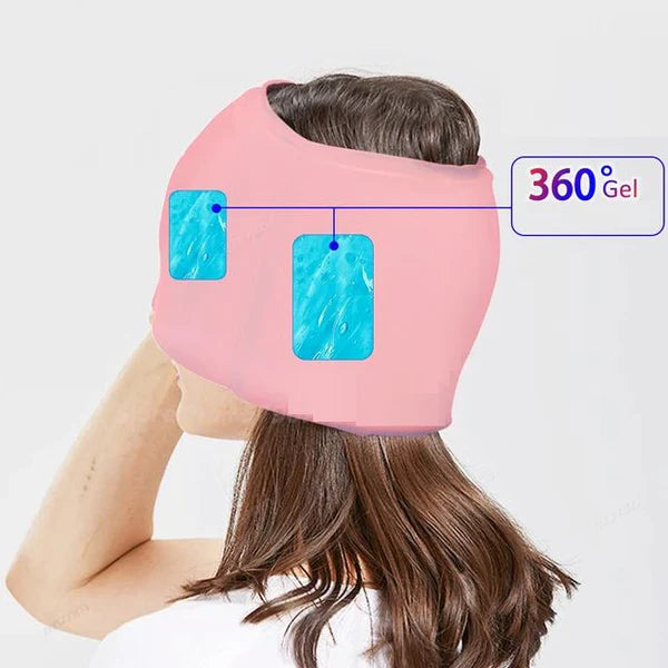 HeadRelief Pro™ - 360° Gel-Migräne-Eis-Kopfwickel